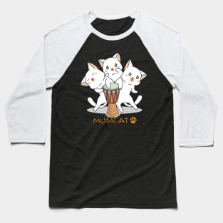Musicat, cute cats singing trio Baseball T-Shirt